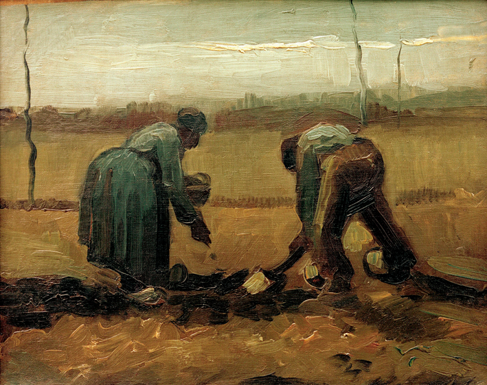  文森特·威廉·梵高  Vincent Willen Van Gogh —— 收土豆的农民